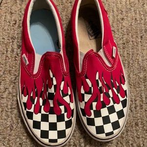 checkered slip on vans